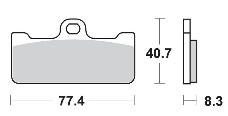 SBS KLOCKI HAMULCOWE RACING DUAL SINTER KOLOR ZŁOTY TARCZA PRAWA PRZÓD APRILIA SXV 450/550 VAN DEN BOSCH '08-'10, BREMBO RACING CALIPERS, GALESPEED, (STOSOWAĆ Z 695DS-1 (NA ZAMÓWIENIE) (1)