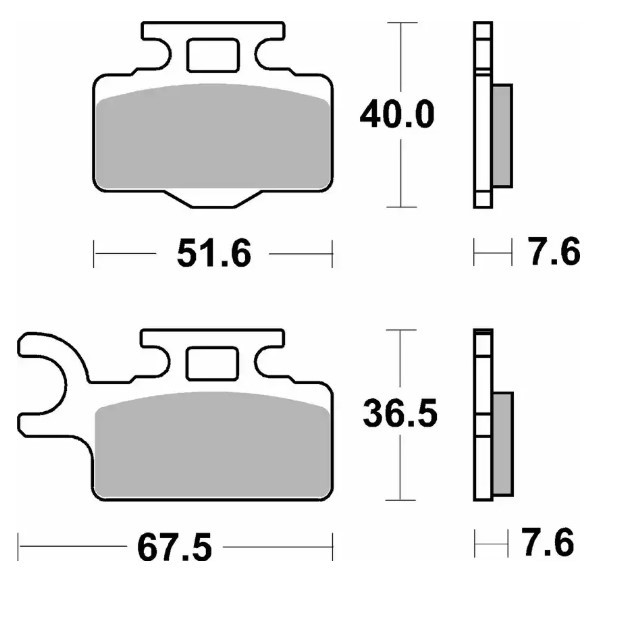 SBS KLOCKI HAMULCOWE NOWOŚĆ KH302 OFF-ROAD SINTER KOLOR ZŁOTY (1)