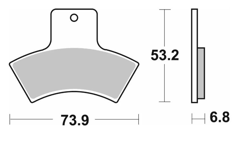 SBS KLOCKI HAMULCOWE NOWOŚĆ KH270 OFF-ROAD SINTER KOLOR ZŁOTY PASUJE DO: POLARIS, QUADZILLA (1)