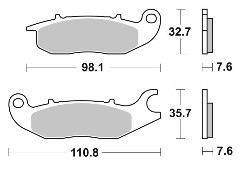 SBS KLOCKI HAMULCOWE NOWOŚĆ KH375 STREET PERFORMANCE (EXCEL) SINTER KOLOR ZŁOTY (1)