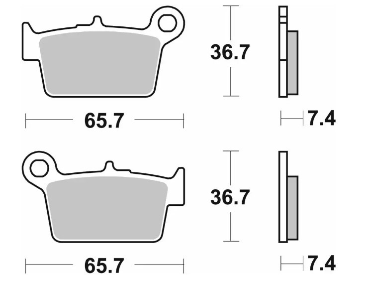SBS KLOCKI HAMULCOWE KH367/2 STREET STANDART CERAMIC KOLOR CZARNY PASUJE DO: TYŁ BETA RR 50/125 08-15, 200 URBAN 08-15, 200 RR 20-23, 250 RR 13-22, 300 RR 13-23, 350 ALP4, 400 RR 05-17, 350 RR 11-22, 390 RR 15-23, 430 RR 15-23, 45 (1)