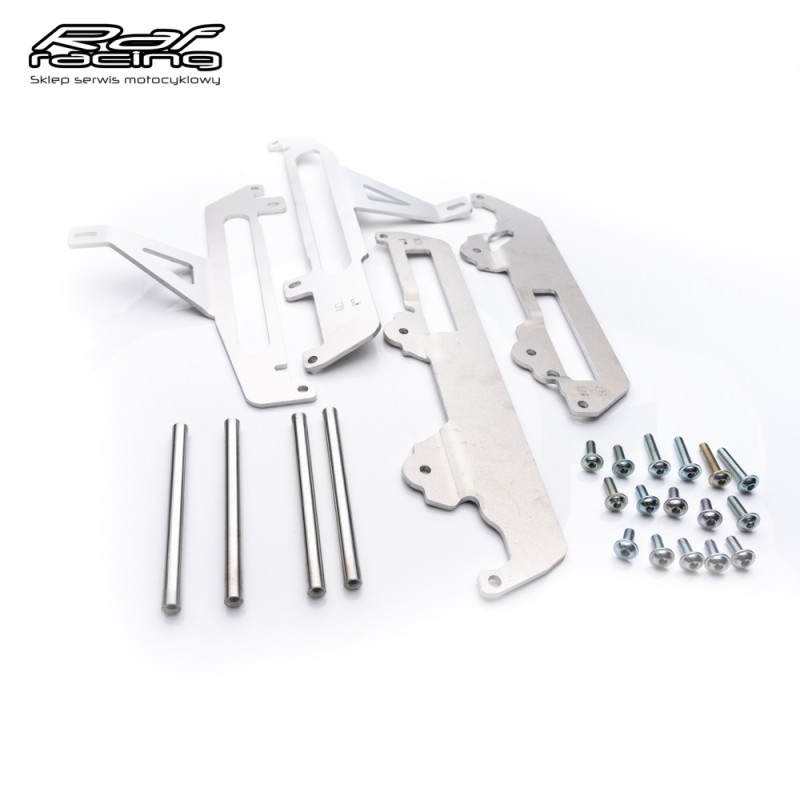 CROSSPRO 2CP06000090001 Osłony chłodnic aluminiowe Suzuki RMZ450 \'07-09 kolor srebrny