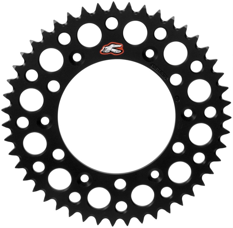 RENTHAL ZĘBATKA TYLNA ULTRALIGHT 489 49 ALUMINIOWA KOLOR CZARNY KAWASAKI KX/KXF (JTR460,49) (48949) (1)