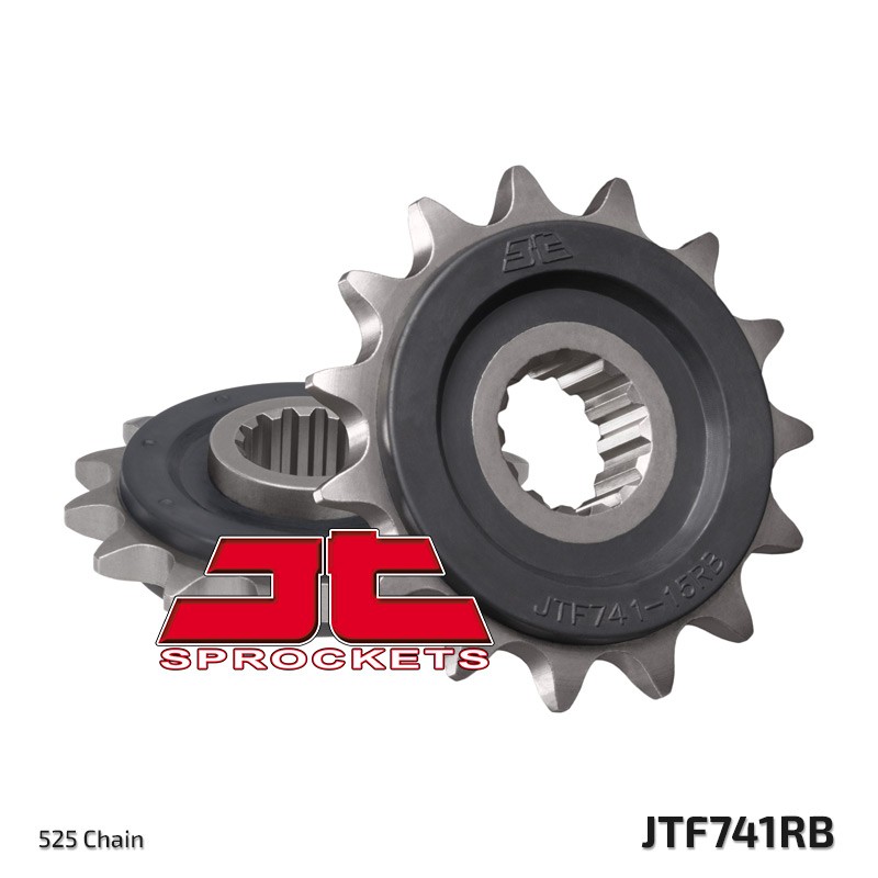 JT ZĘBATKA PRZEDNIA 2114 15 Z GUMĄ DUCATI 749 '03-'06 (211415JTRB) (ŁAŃC. 525) (1)