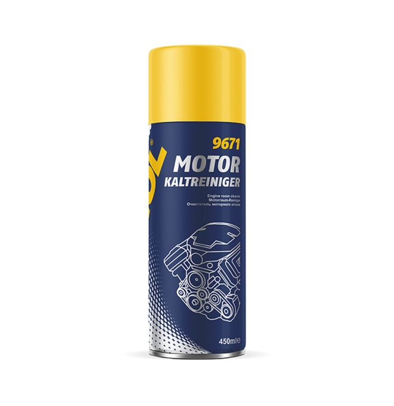 MANNOL MOTOR KALTREINIGER 450ML - SILNY SPRAY DO CZYSZCZENIA SILNIKA (9671) (24) (1)