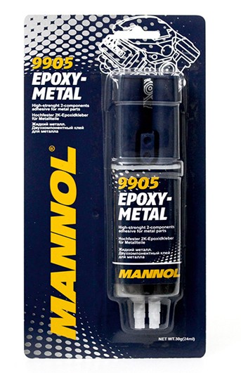MANNOL EPOXY-METAL - DWUSKŁADNIKOWY KLEJ DO METALU 30G (9905) (144) (1)