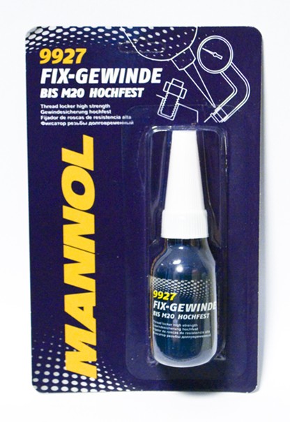 MANNOL FIX-GEWINDE HOCHFEST - KLEJ DO GWINTÓW, CZERWONY 'MOCNY' 10ML (9927) (144) (1)