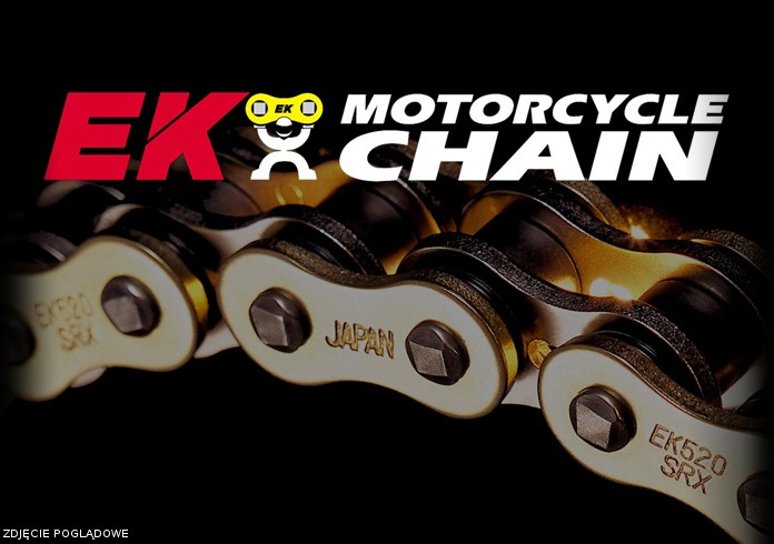 EK ŁAŃCUCH NAPĘDOWY EK428SHDR 140 CROSS (DO 125CCM) (22,2KN) (MADE IN JAPAN) (ZAPINKA) (1)