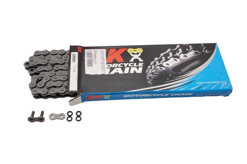 EK ŁAŃCUCH NAPĘDOWY EK520DEX 112 OGNIW QX-RING ENDURO ULTRALIGHT KOLOR NATURAL (DO 500 CCM) (37,8 KN) (MADE IN JAPAN) (1)