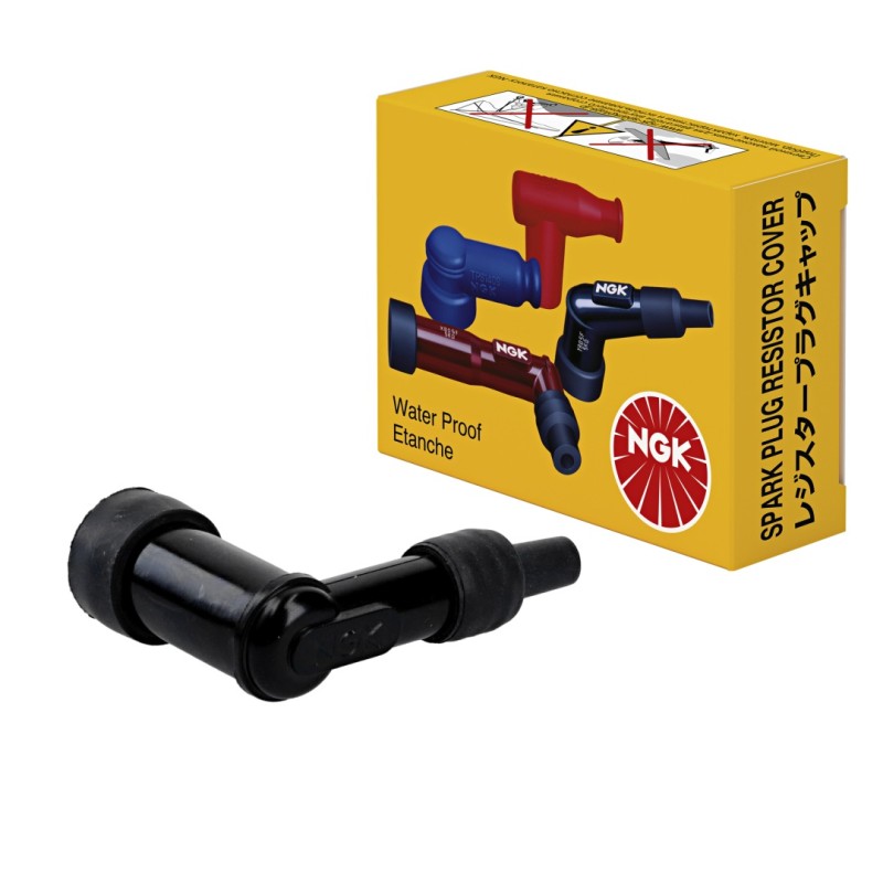 NGK FAJKA NA ŚWIECE EBONITOWA KĄTOWA (90) KOLOR CZARNY (NR 8330) (1)