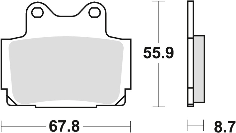 TRW ZF KLOCKI HAMULCOWE KH104 ORGANIC YAMAHA TZR 125 88-92, FZS 600 98-03, SRX 600 86-95, XJ 600 / DIVERSION 92-03, PRZÓD / TYŁ