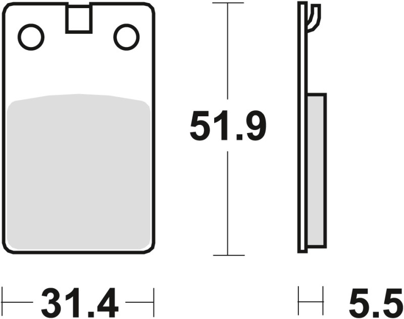 TRW ZF KLOCKI HAMULCOWE KH99 ORGANIC DERBI SENDA 50 99-02, PRZÓD/TYŁ (WYPRZEDAŻ) (1)
