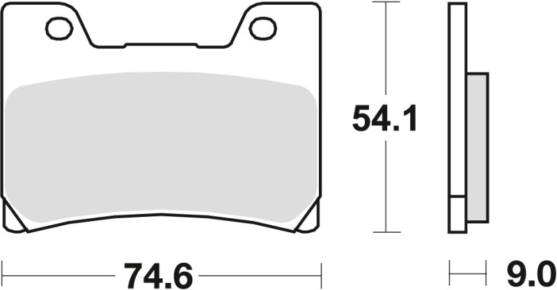 TRW ZF KLOCKI HAMULCOWE KH160 SINTER STREET YAMAHA FZR 600 90-95, TDM 850 96-01, FZR 1000 89-90, V-MAX 1200 96-02, PRZÓD (1)