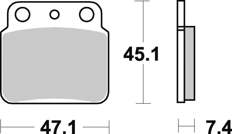 TRW ZF KLOCKI HAMULCOWE KH137 SINTER OFFROAD KAWASAKI KFX 400 03-06, SUZUKI LT 250 87-90, LTZ 400 03-06, LTZ 450 06-12, LT 500 87-95, TYŁ (1)