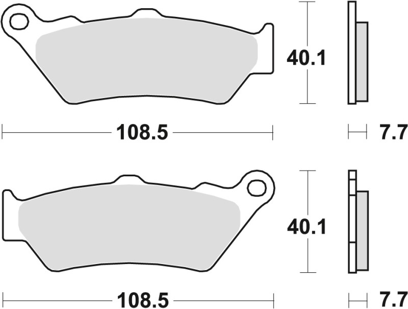 TRW ZF KLOCKI HAMULCOWE KH209 KH209/2 ORGANIC APRILIA PEGASO 650 97-10, ETV100 CAPONORD 01-09, BMW F 650 /CS / GS / DAKAR / ST 94-08, G 650 08-14, F 700 / 800 / 750 / 850 GS / ADV '08-, R 1200GS / ADV 14-18, K 1600 GT / GTL '11-, PRZÓD/TYŁ (1)