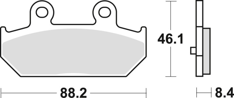 TRW ZF KLOCKI HAMULCOWE KH412 SINTER STREET SUZUKI AN 400 BURGMAN 07-15, AN 650 BURGMAN 04-16, TYŁ (1)
