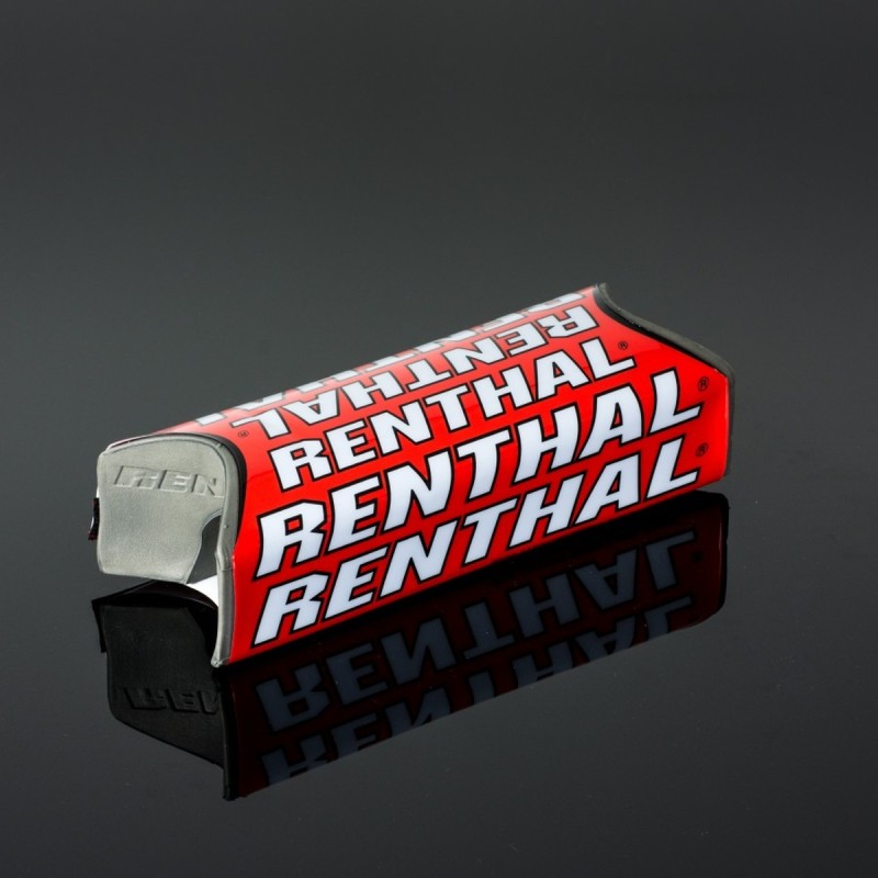 RENTHAL GĄBKA NA KIEROWNICĘ FATBAR TEAM ISSUE (240MM) KOLOR CZERWONY/BIAŁY Z LOGO RENTHAL