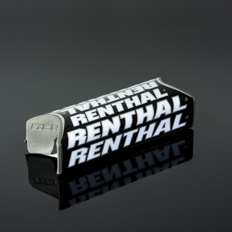 RENTHAL PROMOCJA GĄBKA NA KIEROWNICĘ FATBAR TEAM ISSUE (240MM) KOLOR CZARNY/BIAŁY/SREBRNY Z LOGO RENTHAL PROMOCJA