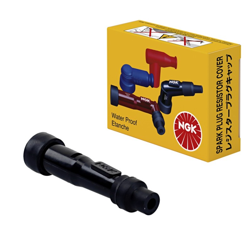 NGK FAJKA NA ŚWIECE EBONITOWA PROSTA KOLOR CZARNY (NR 8080) (1)