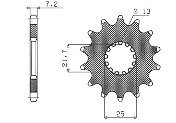 SUNSTAR ZĘBATKA PRZEDNIA 564 16 SUZUKI GSR 600/GSXR 600 (JTF520.16) (ŁAŃC. 525) (56416JT) (1)
