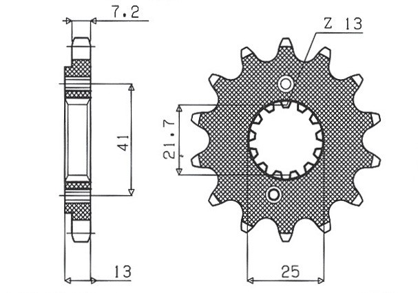 SUNSTAR ZĘBATKA PRZEDNIA 346 15 HONDA XL 600/650V '89-'07, XL 700V (JTF296.15) (ŁAŃC. 525) (34615JT) (1)