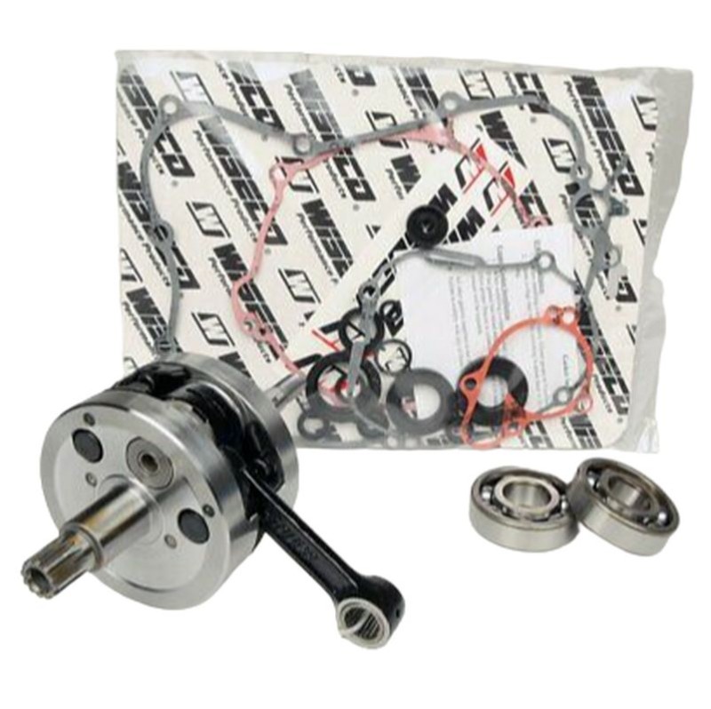 WISECO WAŁ KORBOWY HONDA CR 125 90-02 (Z ŁOŻYSKAMI I USZCZELNIACZAMI NA WAŁ ORAZ KOMPLETEM USZCZELEK NA DÓŁ SILNIKA) (HR4053) (1)