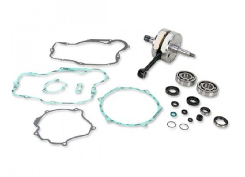 WISECO WAŁ KORBOWY KAWASAKI KX 250 92-01 (Z ŁOŻYSKAMI I USZCZELNIACZAMI NA WAŁ ORAZ KOMPLETEM USZCZELEK NA DÓŁ SILNIKA) (1)