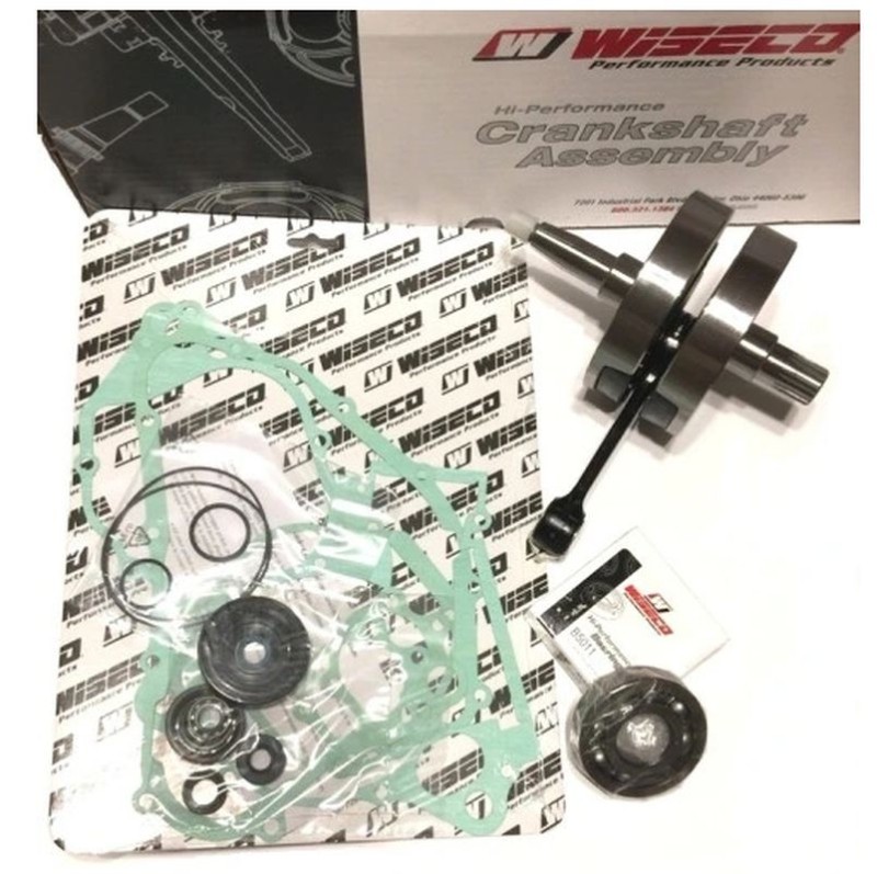 WISECO WAŁ KORBOWY HONDA CR 250 '02-'04 (Z ŁOŻYSKAMI I USZCZELNIACZAMI NA WAŁ ORAZ KOMPLETEM USZCZELEK NA DÓŁ SILNIKA) (HR4056) (1)