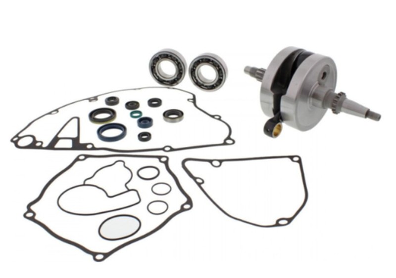 WISECO WAŁ KORBOWY KAWASAKI KXF 250 '04-'08, SUZUKI RMZ 250 '04-'06 (Z ŁOŻYSKAMI NA WAŁ I KOMPLETEM USZCZELEK I USZCZELNIACZY NA DÓŁ SILNIK (HR4064) (1)