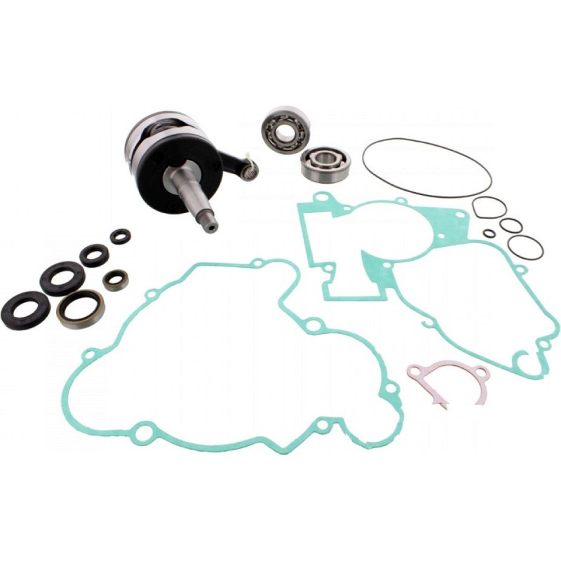 WISECO WAŁ KORBOWY KTM SX 65 '03-'08 (Z ŁOŻYSKAMI I USZCZELNIACZAMI NA WAŁ ORAZ KOMPLETEM USZCZELEK NA DÓŁ SILNIKA) (1)