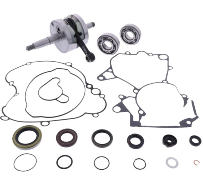 WISECO WAŁ KORBOWY KTM SX 65 '09-'18 (Z ŁOŻYSKAMI I USZCZELNIACZAMI NA WAŁ ORAZ KOMPLETEM USZCZELEK NA DÓŁ SILNIKA) (HR4031) (1)
