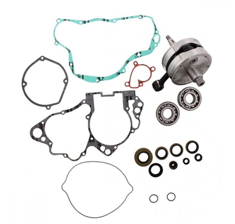 WISECO WAŁ KORBOWY SUZUKI RM 250 '03-'04 (Z ŁOŻYSKAMI I USZCZELNIACZAMI NA WAŁ ORAZ KOMPLETEM USZCZELEK NA DÓŁ SILNIKA) (HR4058) (1)