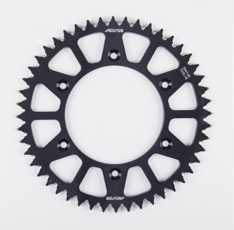 SUNSTAR ZĘBATKA TYLNA ALUMINIOWA (ERGAL) 489 50 KAWASAKI KX/KXF `84-18 (JTR460.50) (ŁAŃC. 520) (48950JT) KOLOR CZARNY - OFERTA SPECJALNA (1)