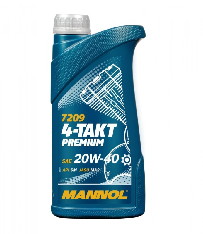 MANNOL OLEJ SILNIKOWY 4T PREMIUM 20W40 1L MA2 (7209) (20) (1)