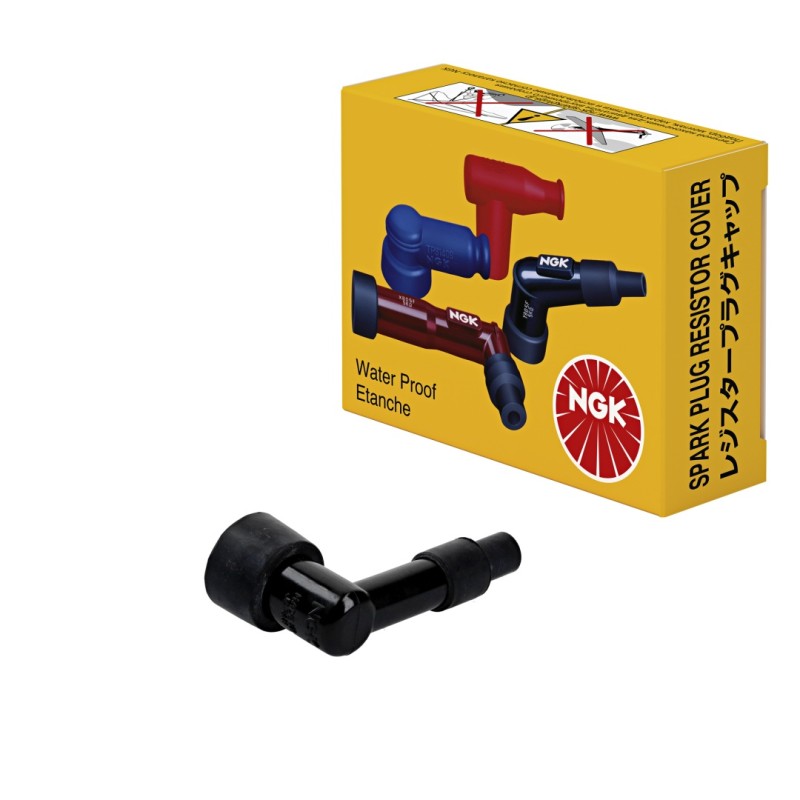 NGK FAJKA NA ŚWIECE (NR 8744) KĄTOWA (90) KOLOR CZARNY, POLARIS 250/300/400/425/500 (1)