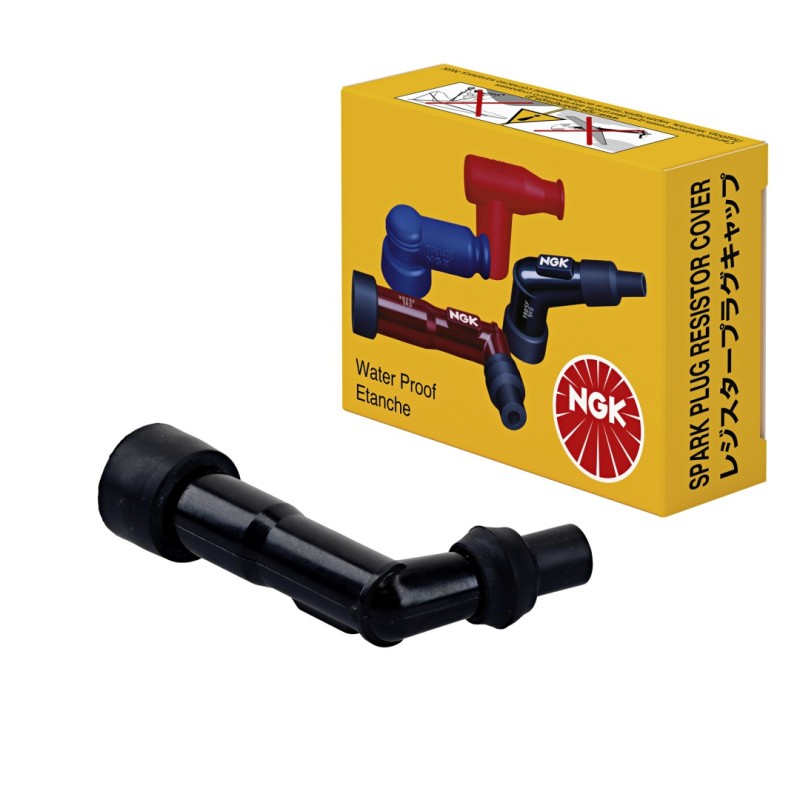 NGK FAJKA NA ŚWIECE (NR 8435) KĄTOWA(102) KOLOR CZARNY (WODOODPORNA OSŁONA) (1)