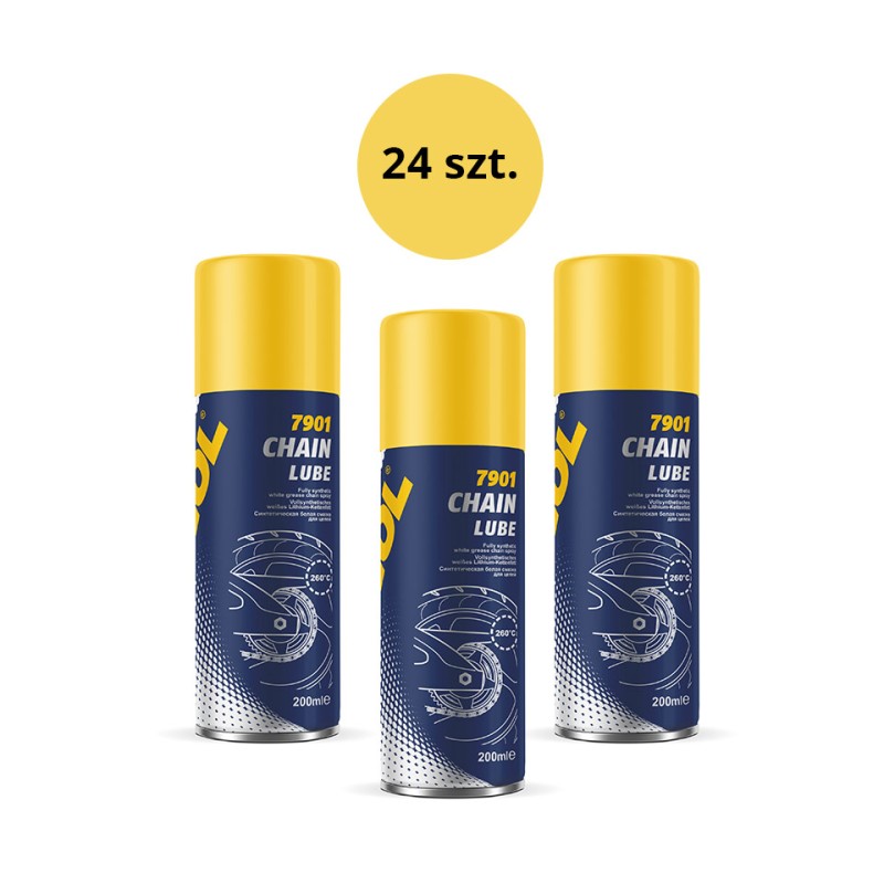 MANNOL CHAIN LUBE 200ML - SMAR DO ŁAŃCUCHA (7901) - KARTON 24 SZTUKI (PAKIET) (1)