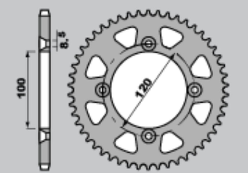 JT ZĘBATKA TYLNA 4738 47 YAMAHA YZ 65 '18-'25 (473847JT) (ŁAŃC.420) (1)