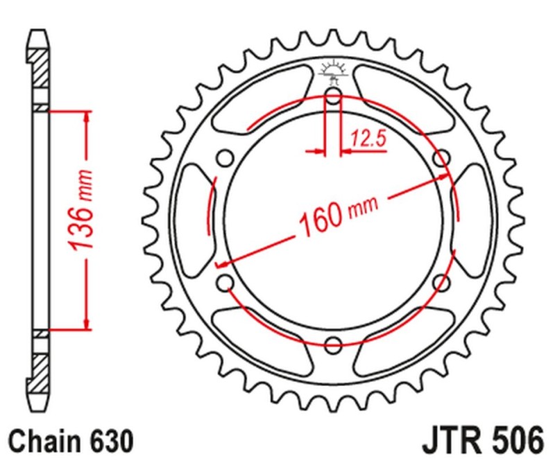 JT ZĘBATKA TYLNA 500M 40 KAWASAKI GPZ 1000 RX '86-89' (500M40JT) (ŁAŃĆ.630) KONWERSJA (1)