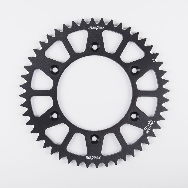 SUNSTAR ZĘBATKA TYLNA ALUMINIOWA (ERGAL) 289 50 HONDA CR / CRF '83-'25, BETA RR 2T ENDURO 250 '13-'25 (ŁAŃC. 520) (28950JT) KOLOR CZARNY - OFERTA SPECJALNA (1)