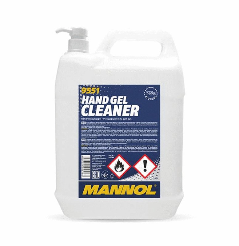 MANNOL HAND GEL CLEANER 5L ŻEL DO MYCIA RĄK (9551) (4) (1)