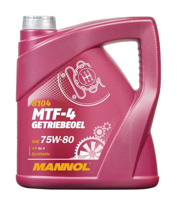 MANNOL MTF-4 GETRIEBEOEL 75W80 API GL4 - OLEJ PRZEKŁADNIOWY SYNTETYCZNY 4L (75W-80) (1)