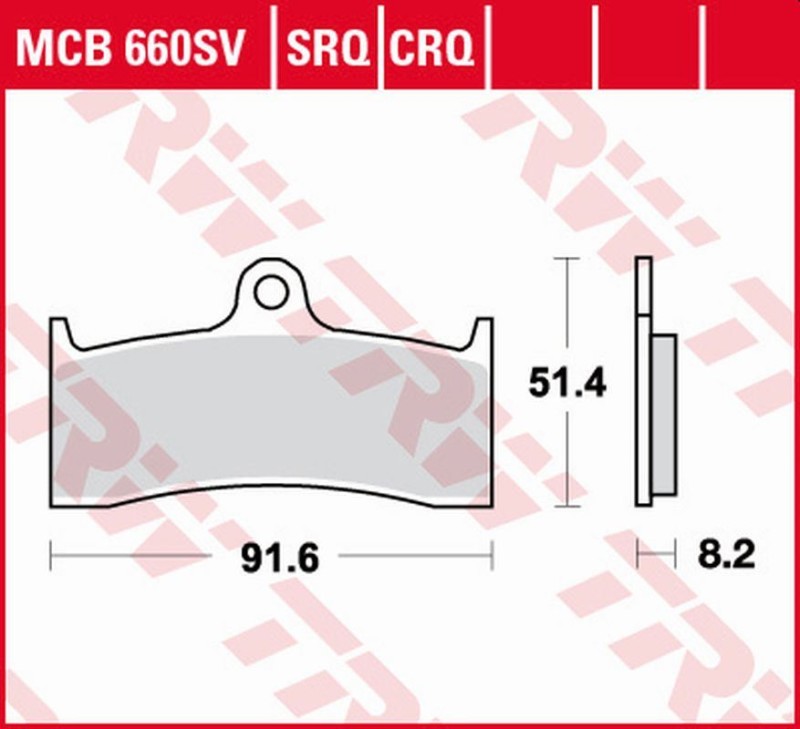 TRW ZF KLOCKI HAMULCOWE KH424 SINTER STREET BUELL M2/S3/X1 1200 '98-'02, HONDA CB 1300 '98-'00, KAWASAKI ZX-7RR '96-'99, MV AUGUSTA F4 750 '00-'05, BRUTALE 910 '05-'09, F4 1000 '04-'09 PRZÓD (1)