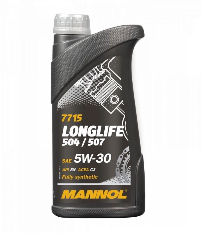 MANNOL OLEJ SILNIKOWY SAMOCHODOWY 5W30 LONGLIFE 504/507 O.E.M. FOR VW, AU 1 LITR (7715) (SYNTETYCZNY) (1)