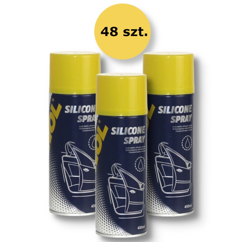 MANNOL SILICONE SPRAY 450ML (9963) (48) KARTON 48 SZTUK (PAKIET) (1)