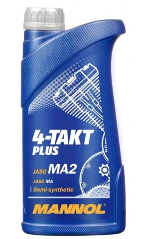 MANNOL OLEJ SILNIKOWY 4T PLUS 10W40 1L (API SL, JASO MA/MA2) SEMISYNTETYK (7202) - KARTON 40 SZTUK (PAKIET) (1)
