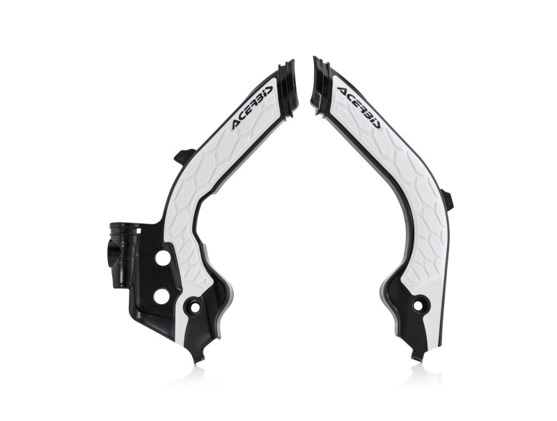 ACERBIS OSŁONY RAMY X-GRIP HUSQVARNA FC / TC '19-'22, FE / TE '20-'23, GAS GAS EC / EC-F / MC / MC-F '21-'23 KOLOR CZARNY / BIAŁY