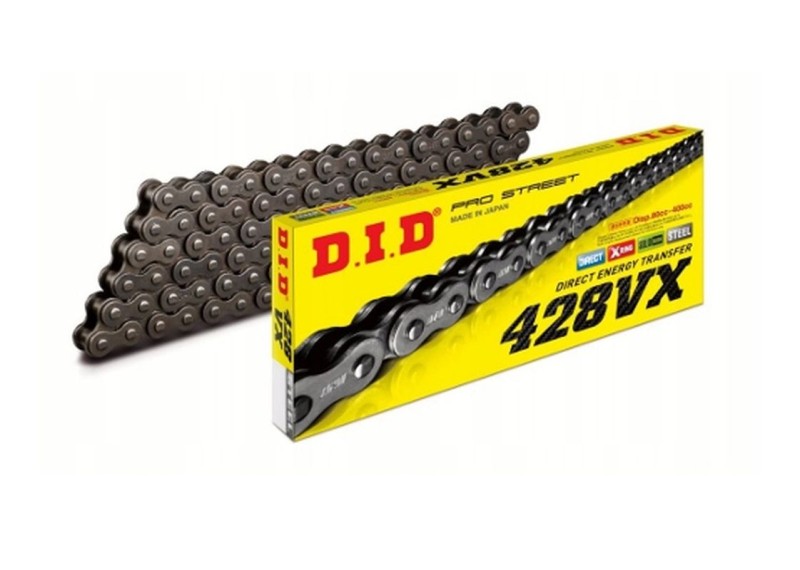 DID ŁAŃCUCH NAPĘDOWY 428VX-134 (134 OGNIW) X-RING (OTWARTY + ZAKUWKA) (1)