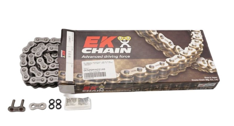 EK ŁAŃCUCH NAPĘDOWY EK520MVXZ2 116 QX-RING (DO 1000CCM) (116-OGNIW) (40,0KN) (MADE IN JAPAN) (ZAKUWKA) (1)