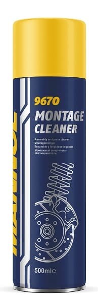 MANNOL MONTAGE CLEANER PREPARAT DO ODTŁUSZCZANIA HAMULCÓW 500ML BRAKE CLEANER (9670) (24) (1200) (1)